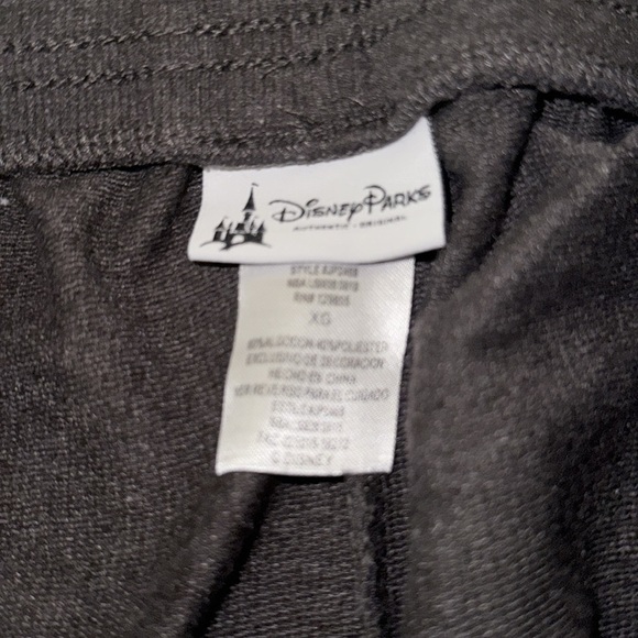 Disney Parks womens grey with red racing stripe joggers size X-large - Picture 4 of 5